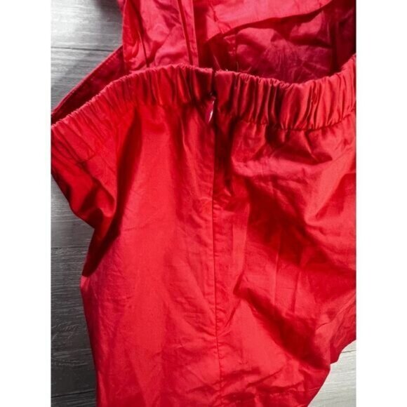 J.Crew‎ Womens One-Shoulder Red Bow Top Size 4 Cotton - Picture 5 of 6